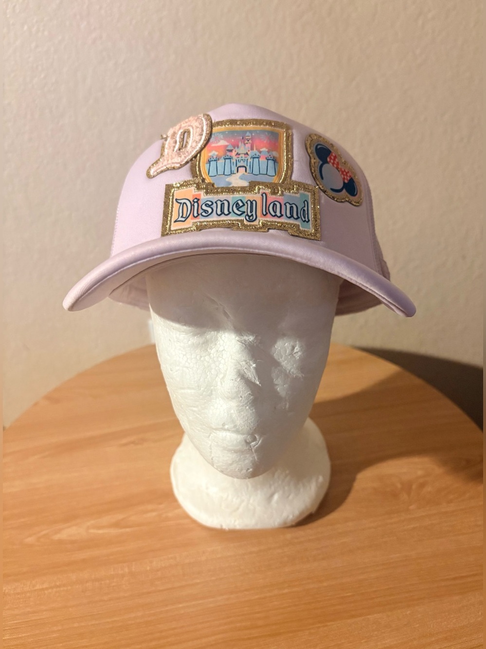 Disneyland Resort X Stoney Clover Lane 2025 Pink Castle Patches Trucker Hat New